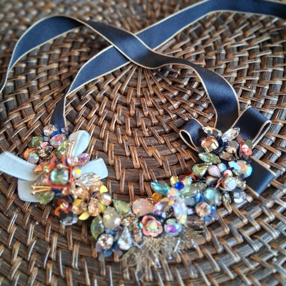 J.Crew Funfetti Mixed Media Ribbon Necklace - Picture 7 of 7